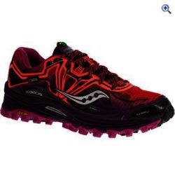 Saucony Xodus 6.0 GTX Women's Trail Running Shoe - Size: 5 - Colour: CORAL-PURPLE